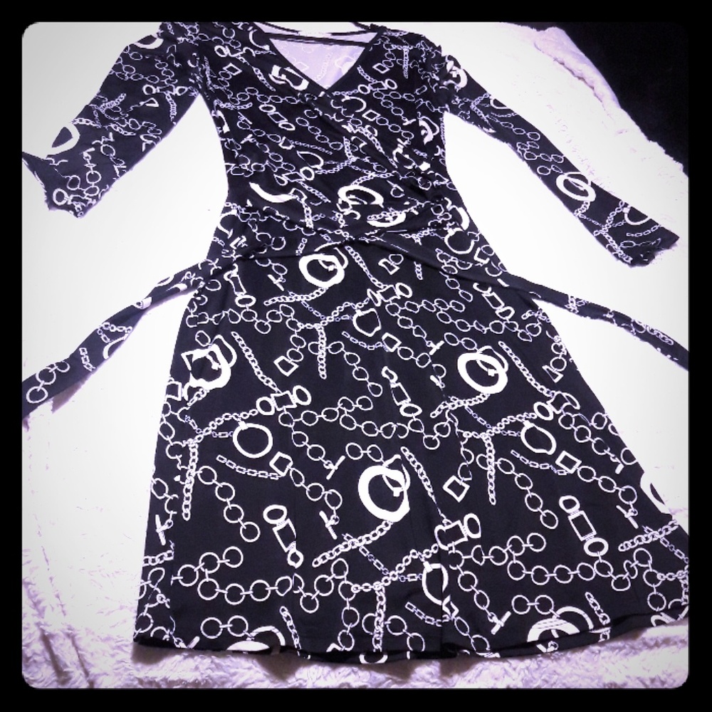 Elegant print dress